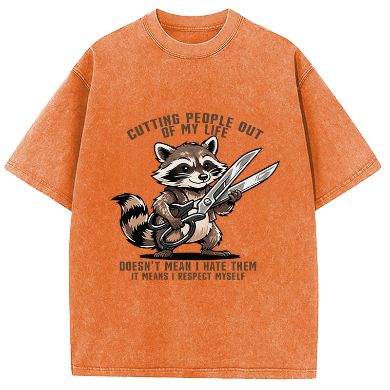 Tokyocanvas Cutting People out of My Life Washed T-Shirt