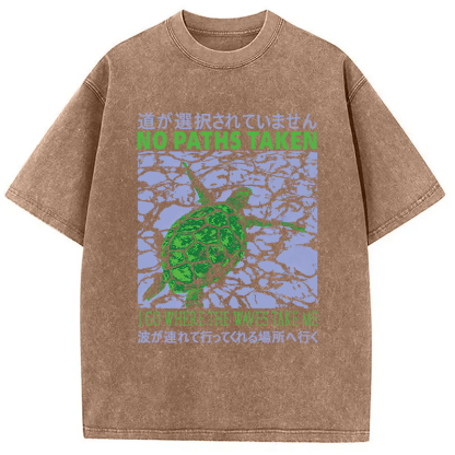 Tokyocanvas Vintage Japanese Turtle Washed T-Shirt
