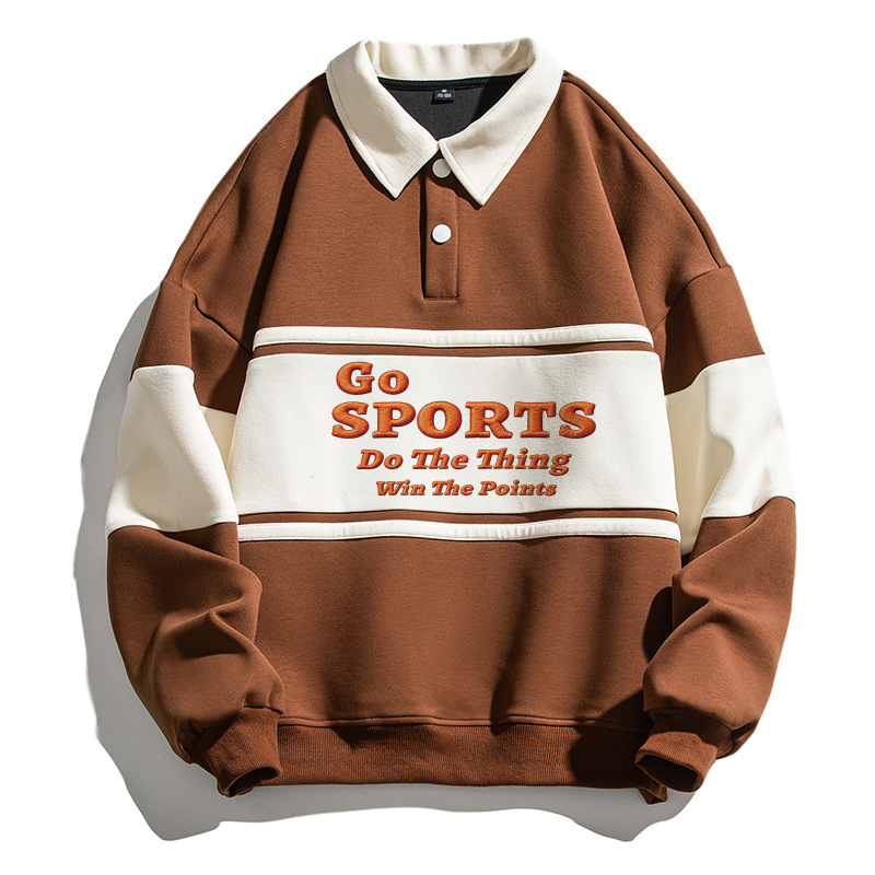 Tokyocanvas Go Sports Do Thing Win The Points Polo Embroidered Sweatsh