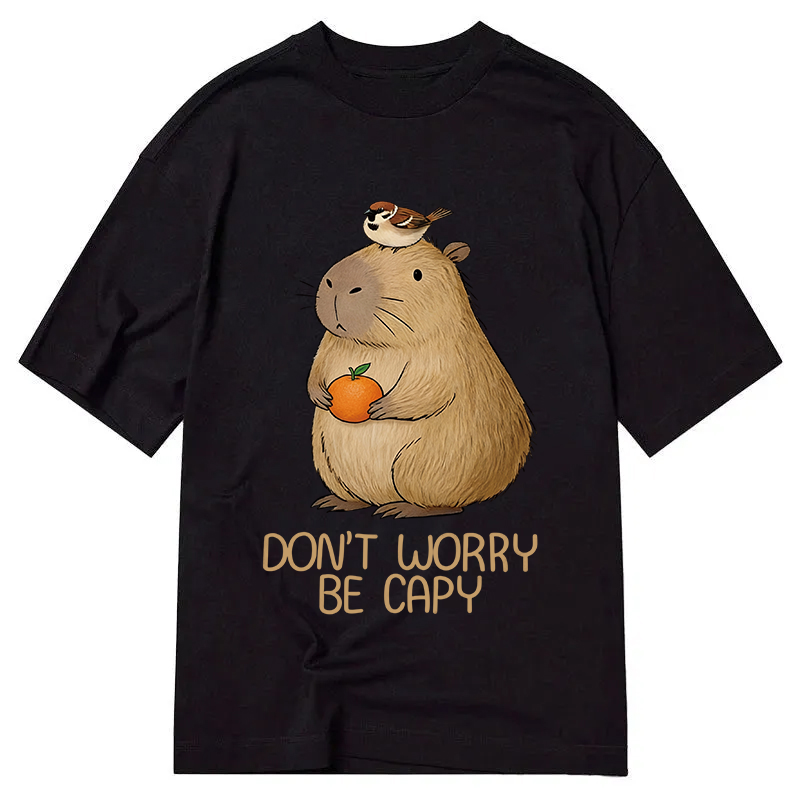 Tokyocanvas Capybaras Don't Worry Classic T-Shirt