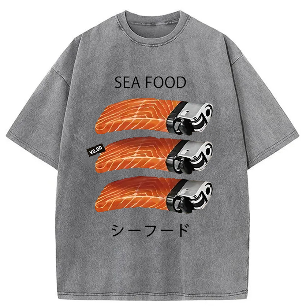 Tokyocanvas Salmon Lighter Washed T-Shirt