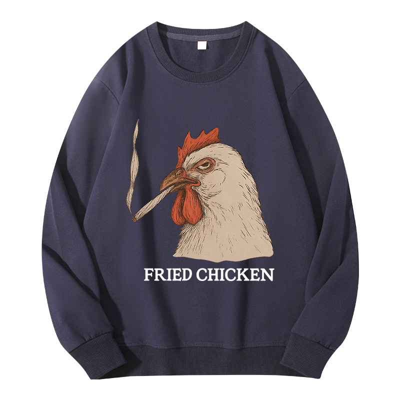 Tokyocanvas Fried Chicken 420 Smoking Meme Classic Sweatshirt