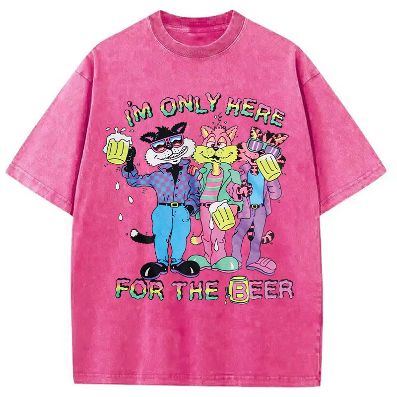 Tokyocanvas I'm Only Here For The Beer Washed T-Shirt