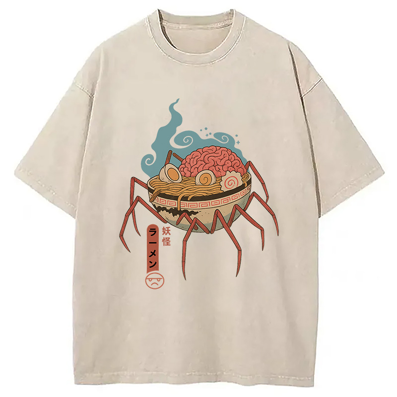 Tokyocanvas Yokai Ramen Washed T-Shirt