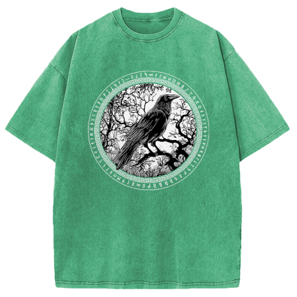 Tokyocanvas Circle of the Raven Washed T-Shirt