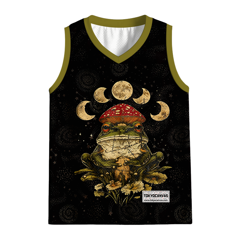 Tokyocanvas Weird Frog Mushrooms 90s Jersey Tank