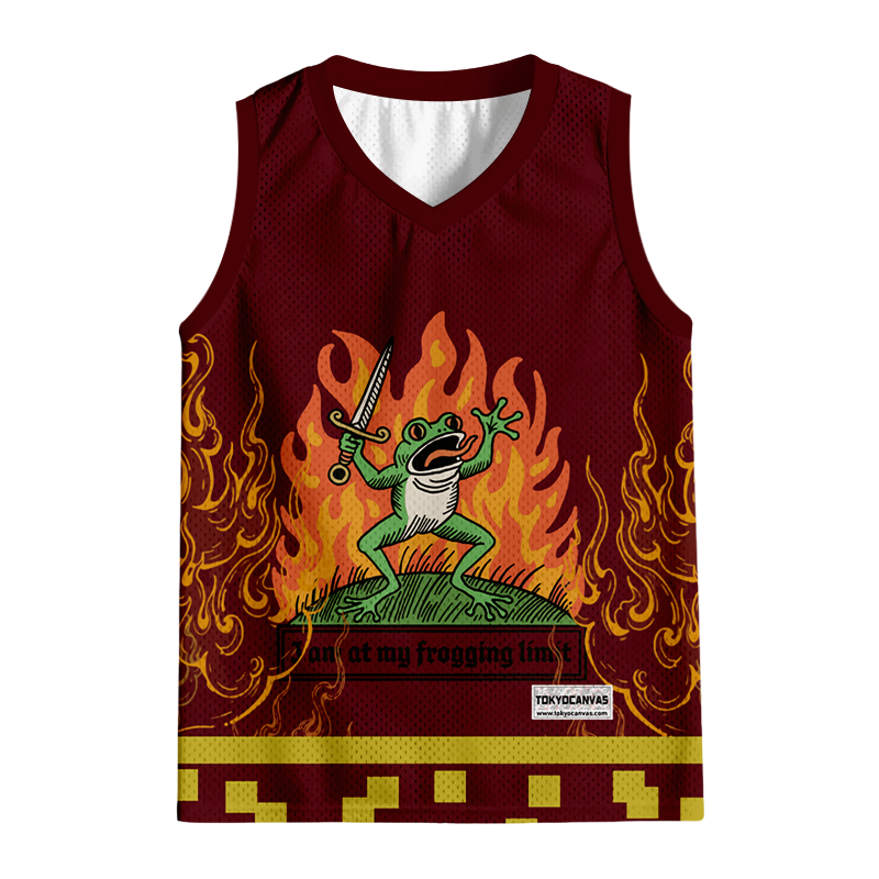 Tokyocanvas I Am At My Frogging Limit Jersey Tank