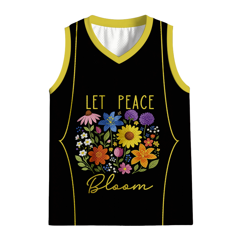 Tokyocanvas Let Peace Bloom Jersey Tank