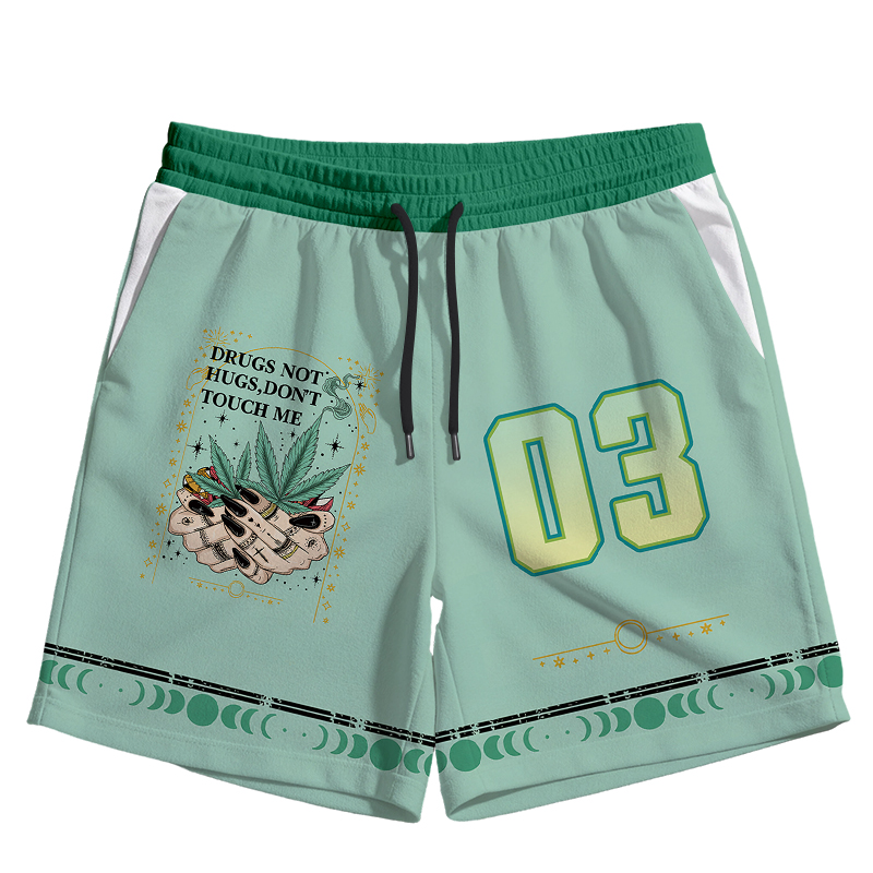 Tokyocanvas Drugs Not Hugs Jersey Short