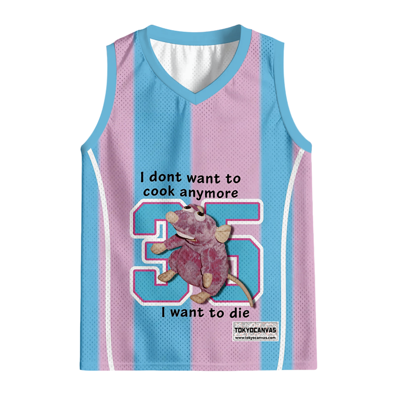 Tokyocanvas I Don't Want To Cook Anymore Jersey Tank