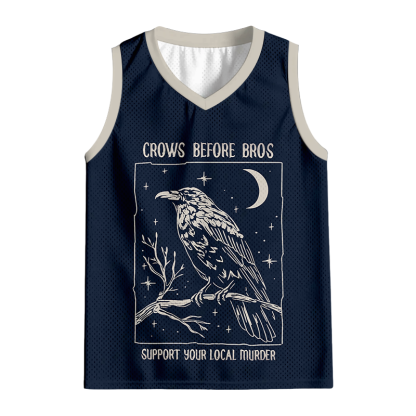 Tokyocanvas Funny Crows Before Bros Jersey Tank