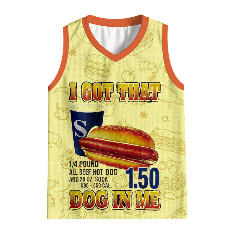 Tokyocanvas Funny Hot Dog Jersey Tank