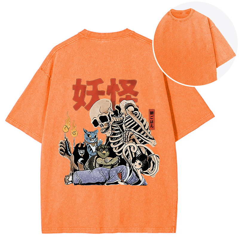 Tokyocanvas The Yokai Club Back Washed T-Shirt