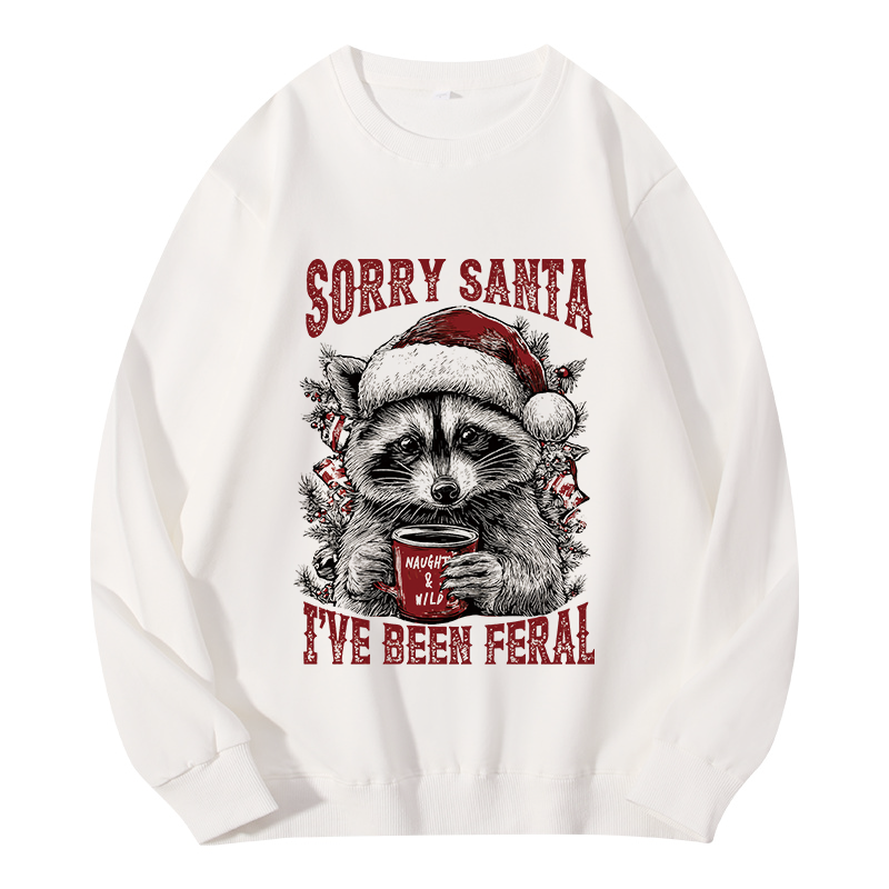 Tokyocanvas Sorry Santa I've Been Feral Classic Sweatshirt