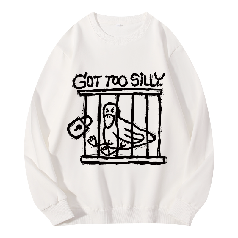 Tokyocanvas Lock Up A Stupid Goose Classic Sweatshirt