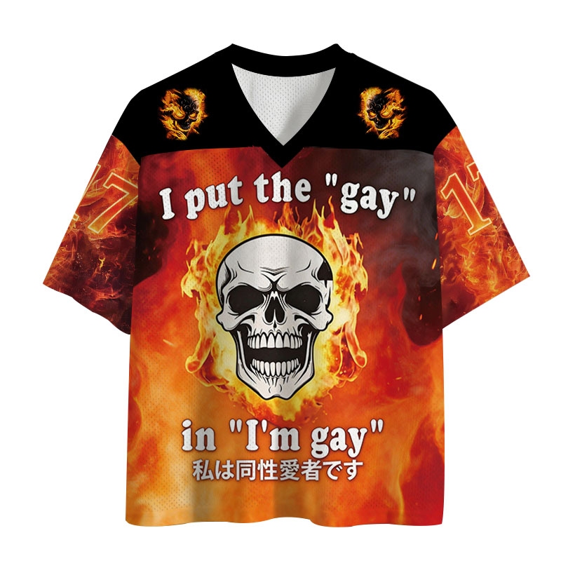 Tokyocanvas I Put The Gay In I'm Gay Mesh Jersey