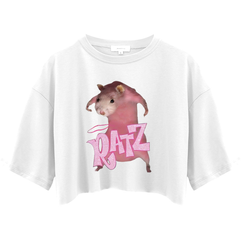 Tokyocanvas RATZ Pink Mouse Crop Top