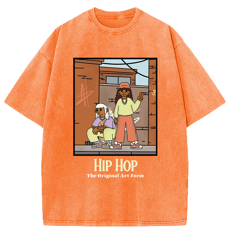 Tokyocanvas Hip Hop The Original Art Form Washed T-Shirt