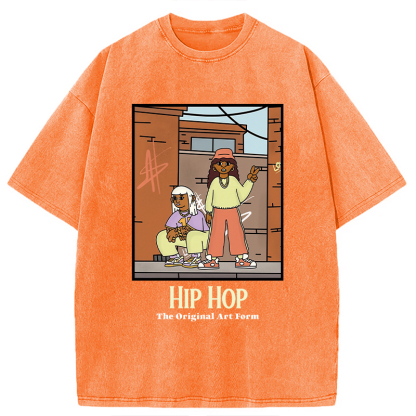 Tokyocanvas Hip Hop The Original Art Form Washed T-Shirt