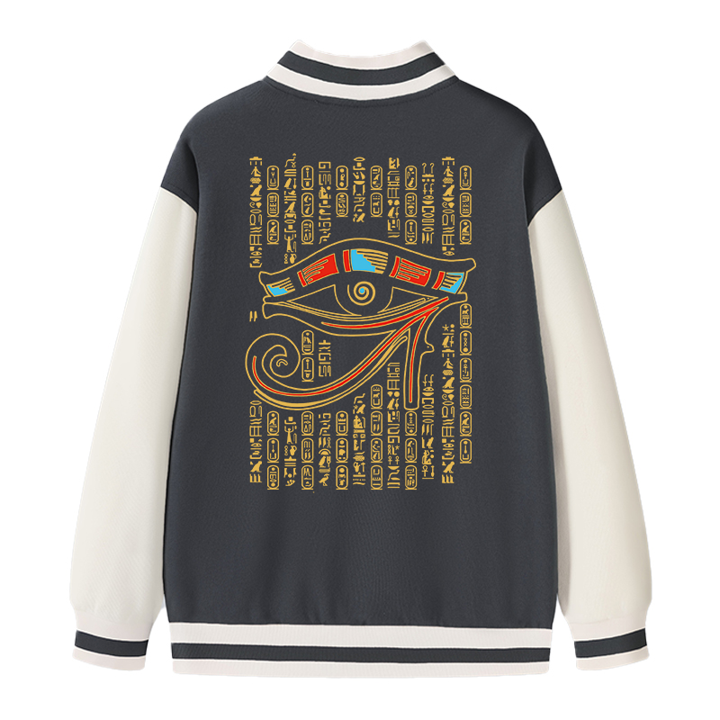 Tokyocanvas Eye Of Horus Varsity Jacket