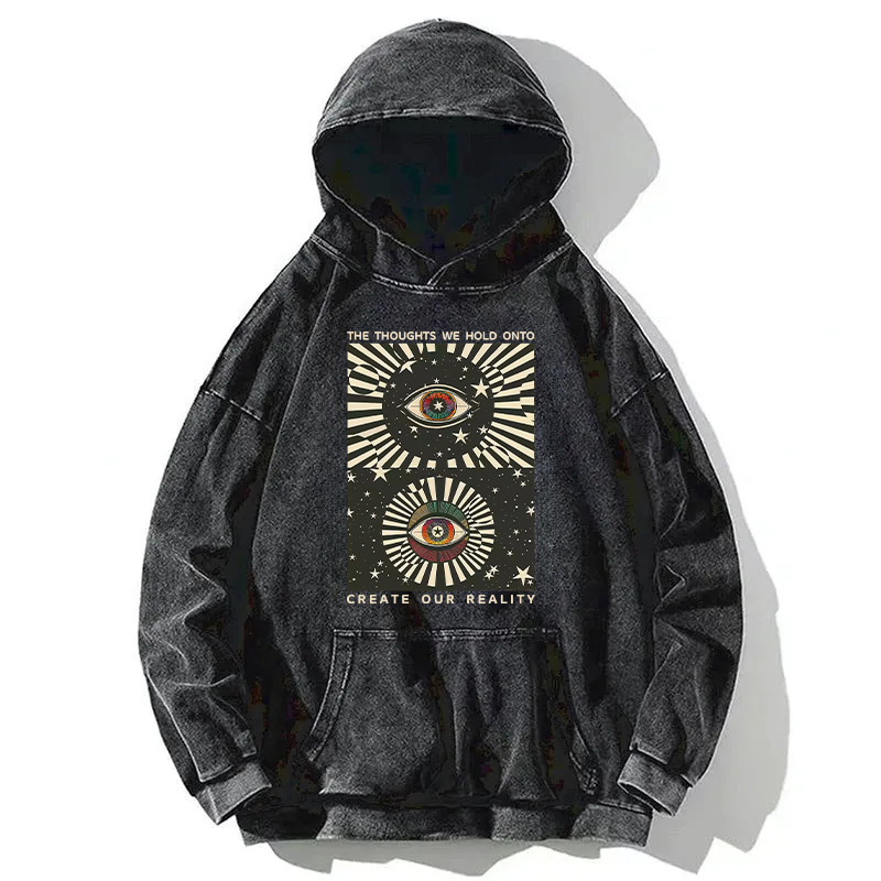 Tokyocanvas Create Our Reality Washed Hoodie