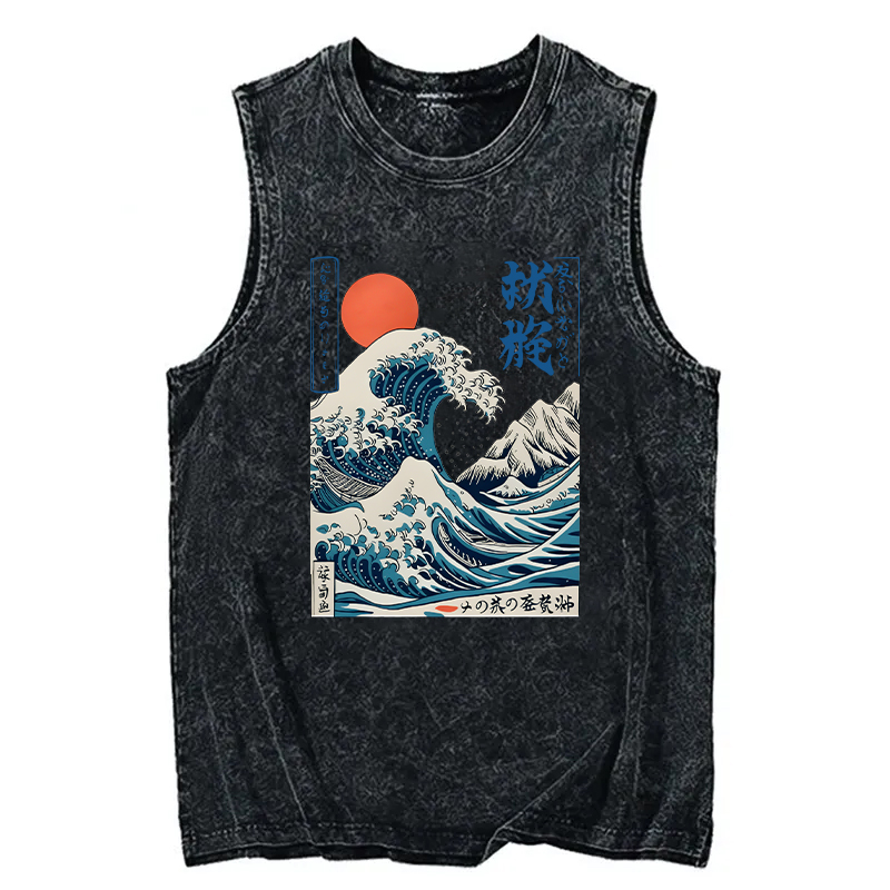 Tokyocanvas Ukiyo-e Ocean Waves Japan Washed Tank