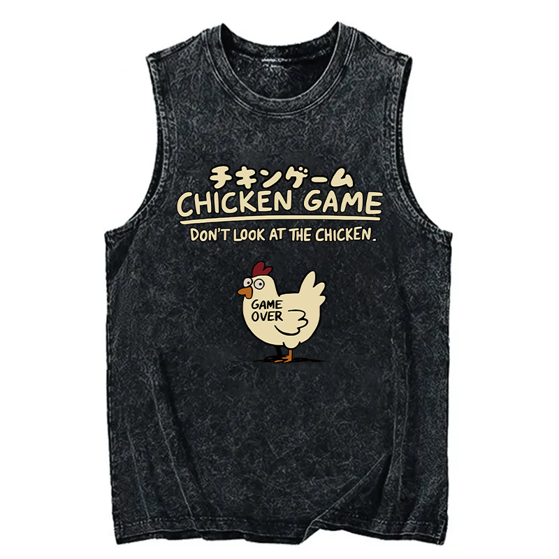Tokyocanvas Chicken Game Cotton Washed Tank