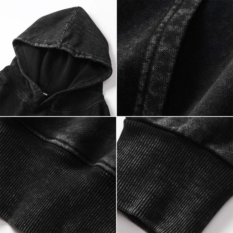 Tokyocanvas Rapper Cat Back Washed Hoodie