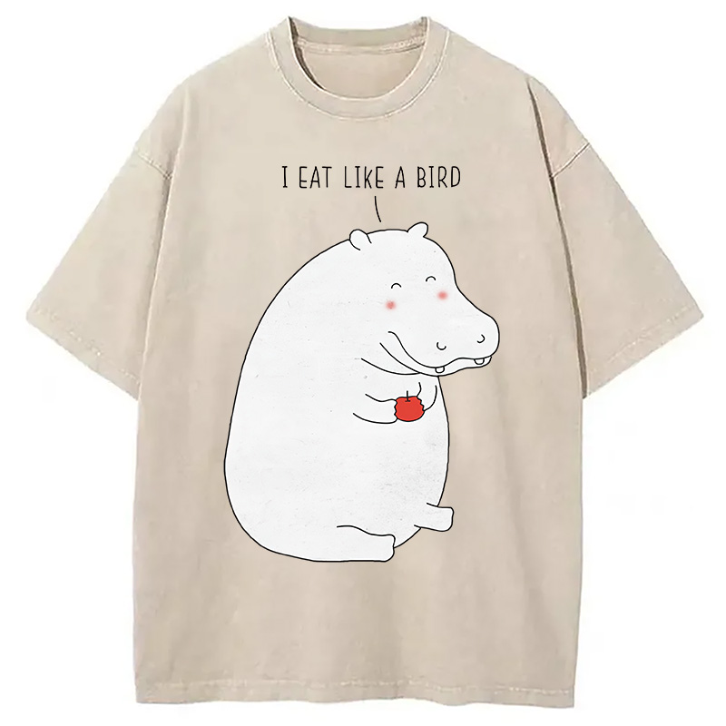 Tokyocanvas Humble Hippo Washed T-Shirt