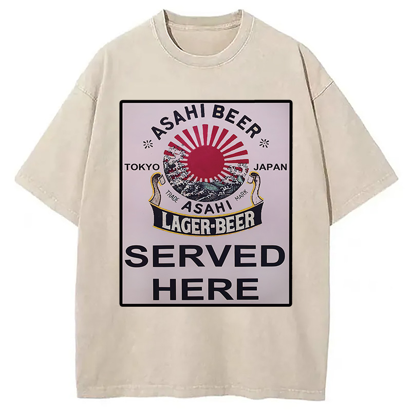 Tokyocanvas Japan Japanese Beer Bar Washed T-Shirt