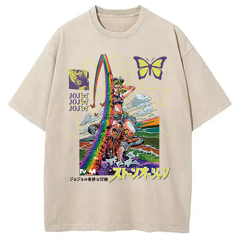 Tokyocanvas Jojo Bizarre Adventure Washed T-Shirt