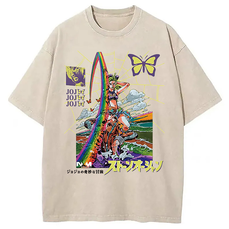 Tokyocanvas Jojo Bizarre Adventure Washed T-Shirt