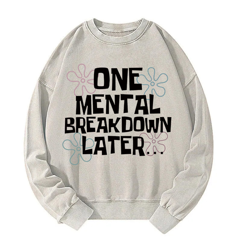 Tokyocanvas One Moment Later Washed Sweatshirt