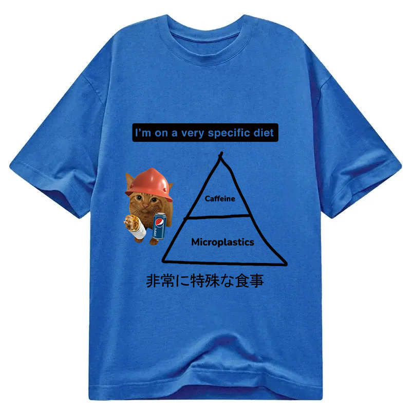 Tokyocanvas A Very Specific Diet Cat Meme Classic T-Shirt