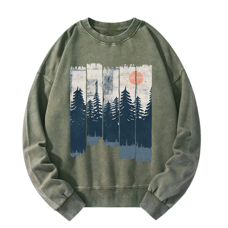 Tokyocanvas Jungle Hunt Japanese Ukiyo Washed Sweatshirt