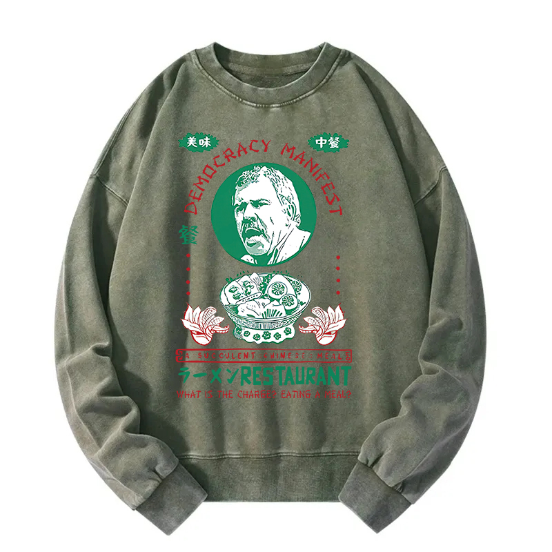 Tokyocanvas Delicious Chinese Food Washed Sweatshirt