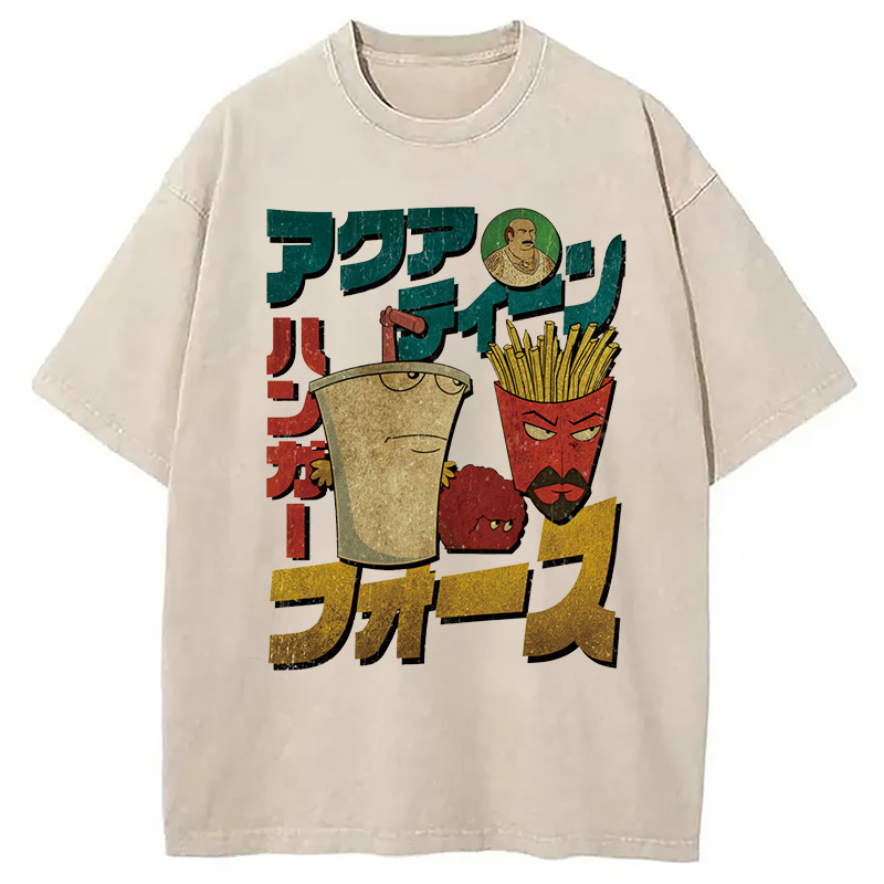 Tokyocanvas Aqua Teen Hunger Force Washed T-Shirt