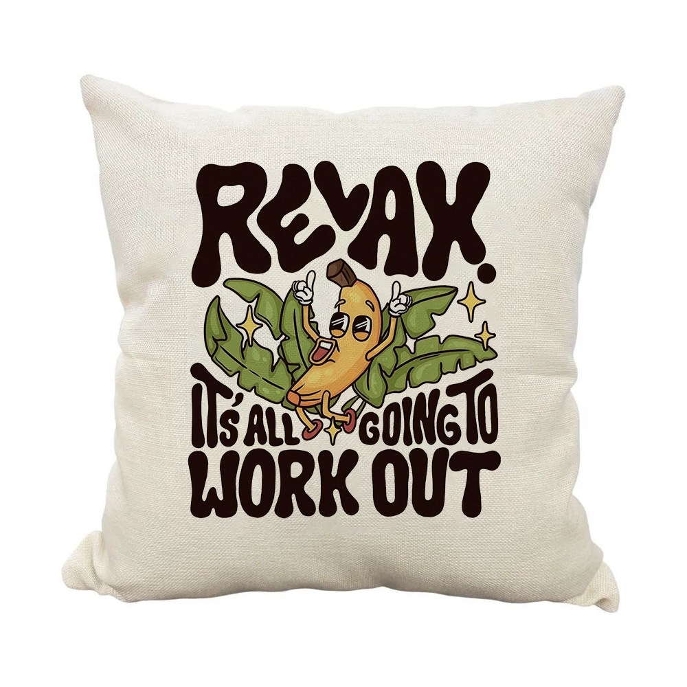 Tokyocanvas Relaxing Banana Pillow