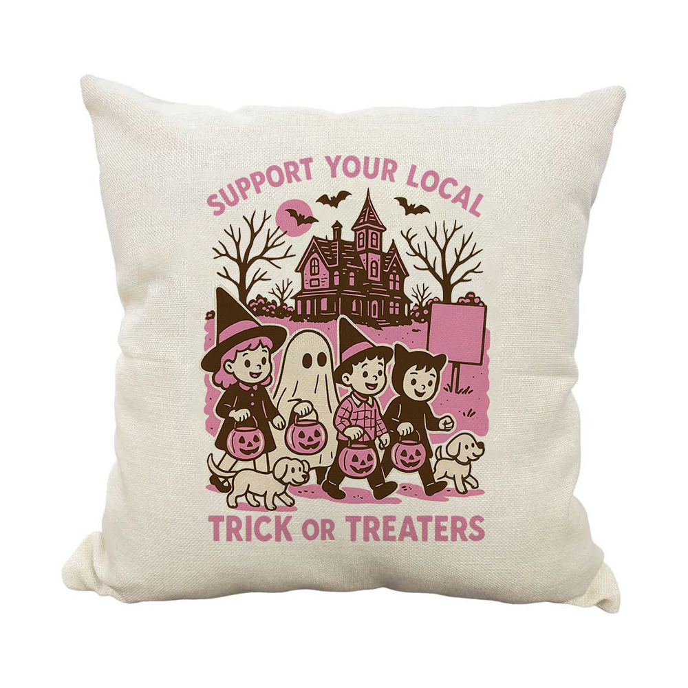 Tokyocanvas Children On Halloween Pillow