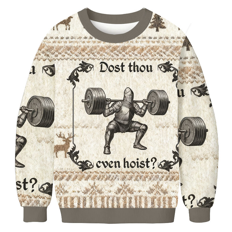 Tokyocanvas Dost Thou Even Hoist Christmas Ugly Sweatshirt