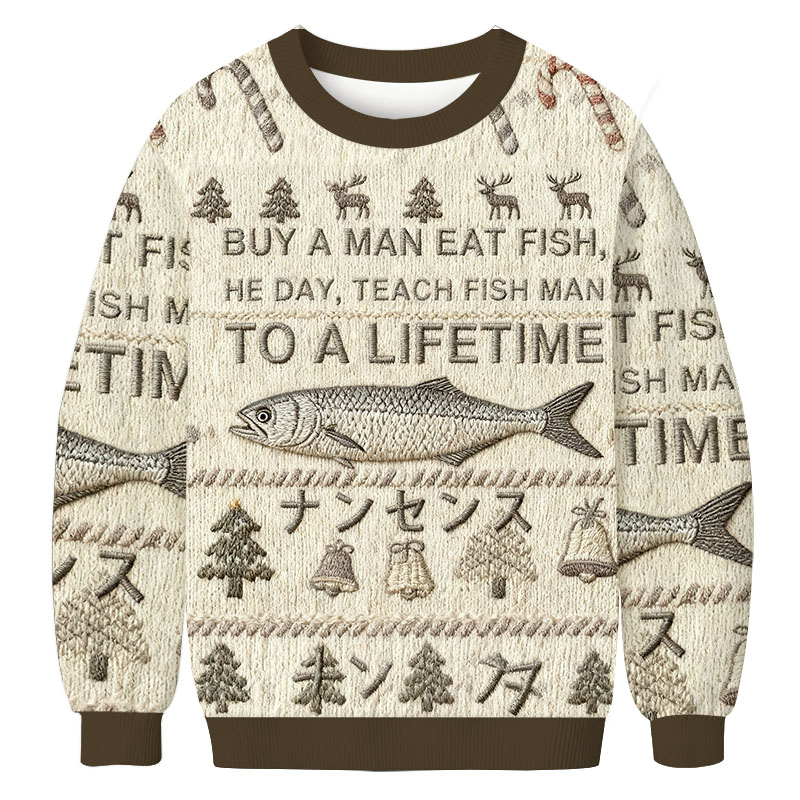 Tokyocanvas Funny To A Lifetime Christmas Ugly Sweatshirt