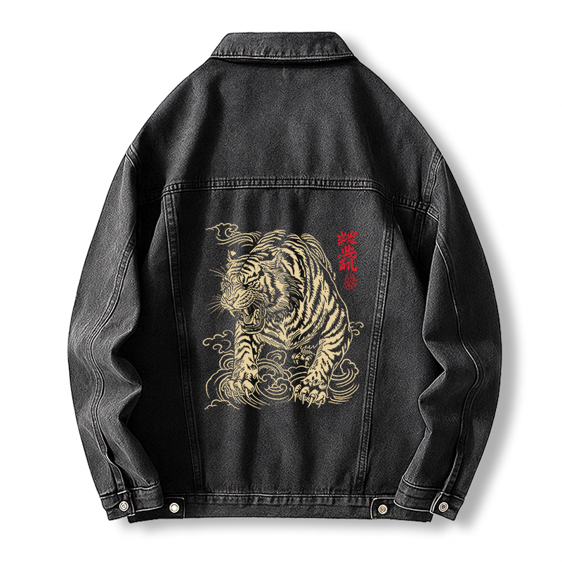 Tokyocanvas Japanese Tiger Jean Jackets