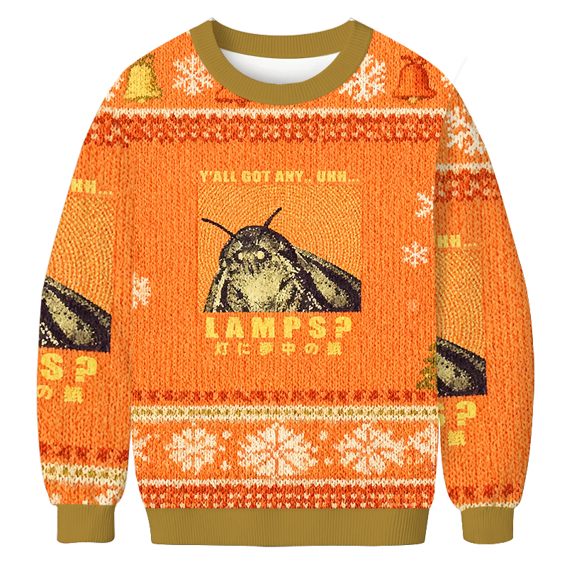 Tokyocanvas Moth Obsessed With The Light Christmas Ugly Sweatshirt