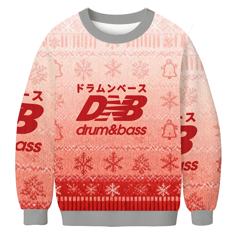 Tokyocanvas Drum And Bass Japan Christmas Ugly Sweatshirt