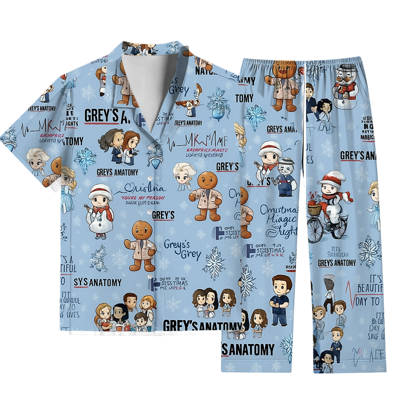 Tokyocanvas Greys Anatomy Pajama Set