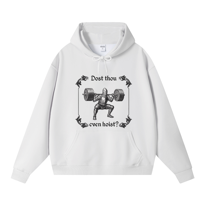 Tokyocanvas Dost Thou Even Hoist Fleece Lined Hoodie