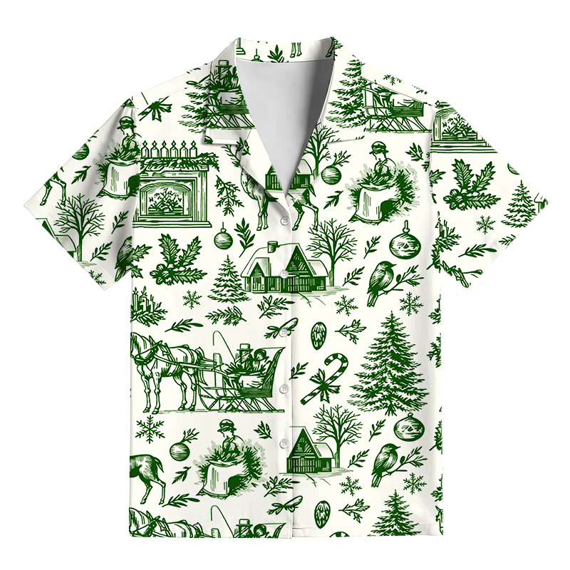 Tokyocanvas Retro Christmas Reindeer Pajama Set