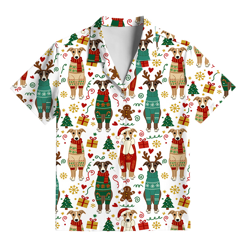 Tokyocanvas Greyhound Christmas Pajama Set