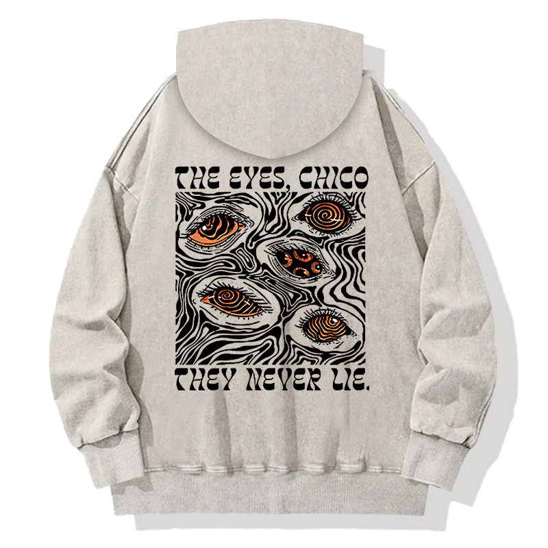 Tokyocanvas The Eyes Chico Back Washed Hoodie