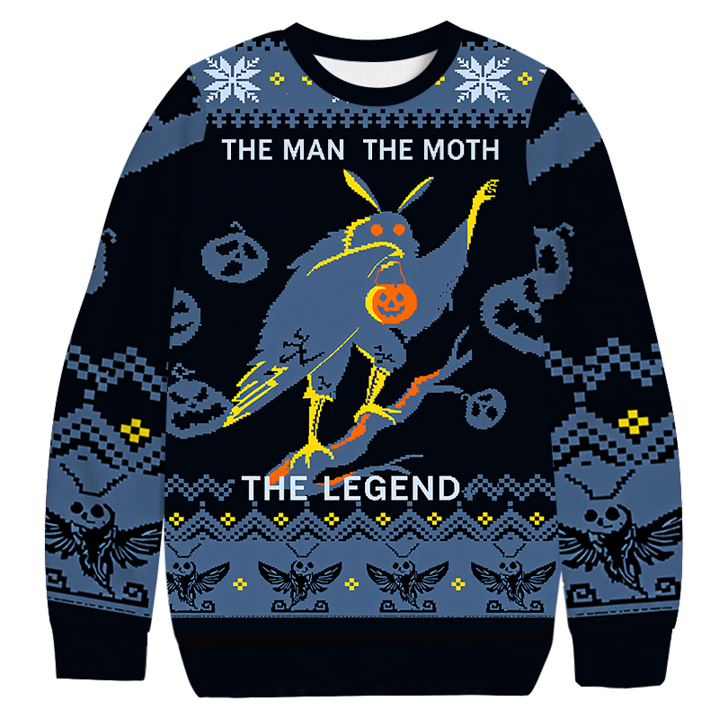 Tokyocanvas Mothman Christmas Ugly Sweatshirt
